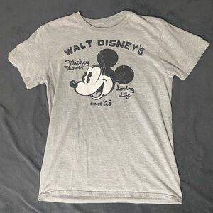 2003 Mickey Mouse Walt Disney Gray Tee